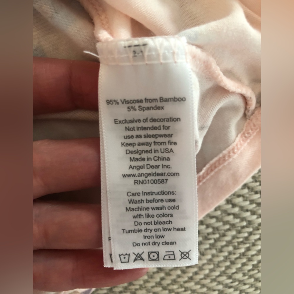 Angel Dear Pink Tea Party Long Sleeve Dress with Dusty Rose Leggings - Picture 5 of 12